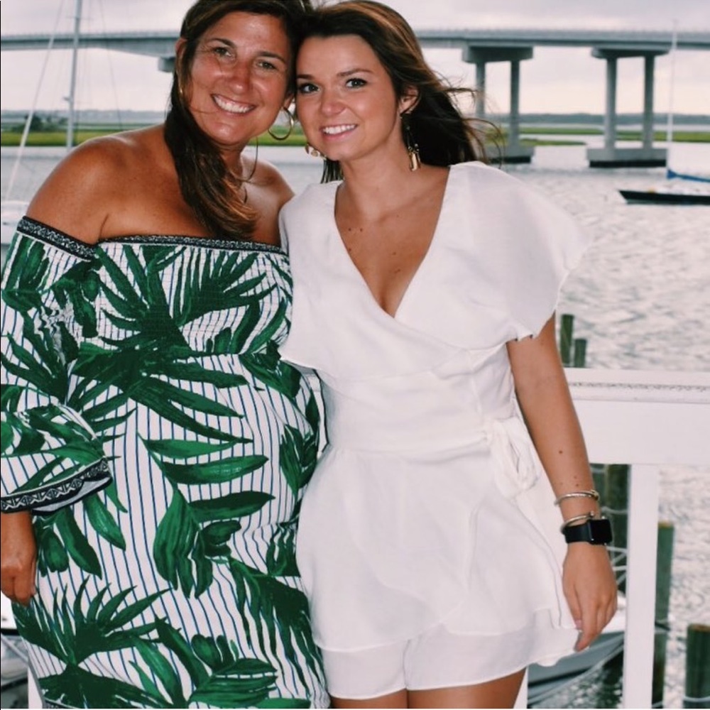 White Tie Romper